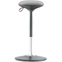 ORIGINAL STEIFENSAND Steh-/Sitzhocker S 300, höhenverstellbar, mehrdimensionales Bewegungs-Gelenk, Sitzhöhe 590-850 mm, grau