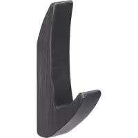 Siro Mantelhaken Salina Breite 15 mm, Höhe 81 mm, ZN eisenfärbig gebürstet matt