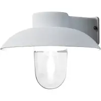 Konstsmide Mani Wandleuchte weiß lackiertes Aluminium, klares Glas, Hand EU 415-250