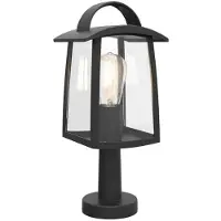 Lutec Schöne Gartenlampe Kelsey schwarz S