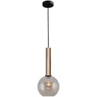 Masterlight Hängelampe Ø 20cm Bella 2 Messinggold mit Goldglas