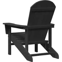 vidaXL Adirondack-Stuhl Schwarz 82 x 74 x 92 cm HDPE