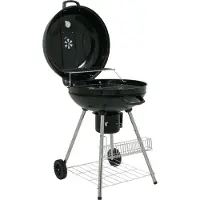 BBQ-Toro Kugelgrill Birch 57 cm, BBQ Holzkohlegrill, Grillwagen, Rundgrill Holzkohle