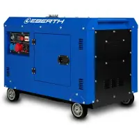 Eberth 8000 Watt Notstromaggregat Diesel, Stromerzeuger mit 13,9 PS, 4-Takt Dieselmotor, 3-Phasen Stromgenerator mit 1x 400V, 2X 230V, 1x 12V