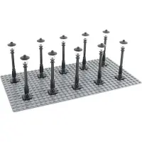 LEGO Straßenlaternen Laternenpfahl Schwarz - 11062 NEU! Menge 25x