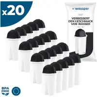 Wessper Classic Wasserfilter Kartuschen SPORT | Ersatz für Aquaphor Standard, Brita Classic, Dafi Classic Filterkartusche | Reineres Wasser | Pack 20