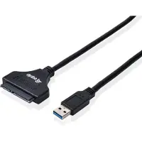 Equip USB 3.0 auf SATA Adapter, Schwarz, CE, 50 mm, 9,5 mm, 550 mm, 45 g