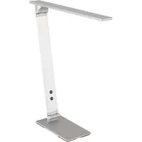 Steinhauer Tischleuchte Serenade LED 1-flammig Stahl Matt 38x12cm