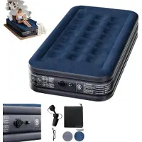 XINZI Luftmatratze Selbstaufblasend 1 Person Bett mit Integrierter Pumpe und Aufbewahrungsbeutel, für Camping, Zelt, Sofa- 190 × 99 × 38 cm