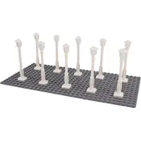 LEGO Straßenlaternen Laternenpfahl Weiß - 11062 NEU! Menge 100x