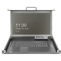 Digitus Modulare Konsole 17"HD TFT, 8-port VGA KVM Deutsch