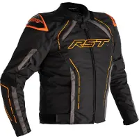 Rst S-1 Textil Jacke Schwarz Orange Grau Größe 50