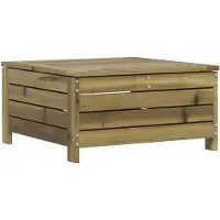 vidaXL Gartenhocker mit Kissen Kiefernholz Imprägniert