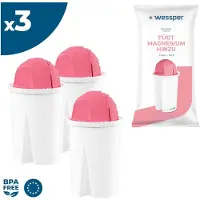Wessper Classic Wasserfilter Kartuschen mit Magnesium | Ersatz für Aquaphor Standard, Brita Classic, Dafi Classic Filterkartusche | Pack 3