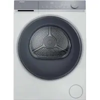 Haier X Series 7 HD90-A367U1-IT, Freistehend, Frontlader, Wärmepumpe, Weiß, Drehregler, Berührung, Chrom