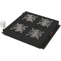 Digitus Dachlüftereinheit für Unique & Varioflex-N Netzwerkschränke & Dynamic Basic Netzwerk- und Serverschränke, 4 Lüfter, Varioflex-N, Unique Network, Dynamic Basic, Schwarz, 470 mm, 410 mm, 3,94 kg