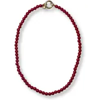 BONNIE STUDIOS Damen Schmuck Noah Agaat Necklace - Rood - Größe ONESIZE
