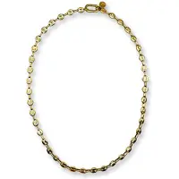 BONNIE STUDIOS Damen Schmuck Bean Small Necklace - Goud - Größe ONESIZE