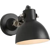 Mexlite Wandleuchte Cera 1-flammig Schwarz Matt/ Weiß 13x28cm