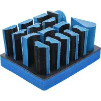 Bgs 74365 Klett-Schleifblock-Satz, 16-tlg.