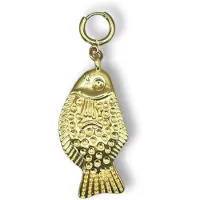 BONNIE STUDIOS Damen Schmuck Big Fish Gold Pendant - Goudkleurig - Größe ONESIZE