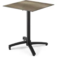 Oviala Terrassentisch 70 cm, klappbar, Laminat Eiche geräuchert - Opéra