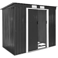 TecTake Gartenhaus mit Pultdach 213 x 130 x 173 cm