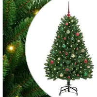 vidaXL Möbel Künstlicher Weihnachtsbaum - Grün 150 cm PVC und Metall - Christbaumschmuck CLORIS4578941