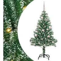 Prolenta Maison Exclusive - Künstlicher Weihnachtsbaum beschneit mit LED Licht 150 cm