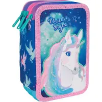 CoolPack Dreifach-Federmäppchen Mit Jumper 3 Einhorn-Ausrüstung