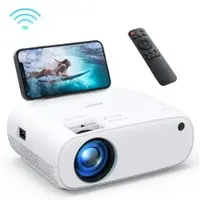 Aukey RD-860 Full HD 1080P Wi-Fi LCD Beamer mit Unterstützung für die Synchronisierung des Smartphone-Bildschirms über HDMI VGA