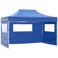 Syfax Party-Zelt Blau 291 x 431 x 315 cm Oxford-Stoff