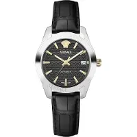 Versace Greca Classic Damenuhr Automatic silber schwarz