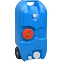 Syfax Camping-Wassertank mit Rollen 40 L Blau