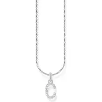 Thomas Sabo Kette mit Buchstaben-Anhänger C Silber