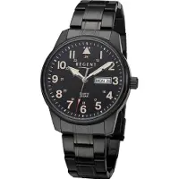 Regent F-1278 Herrenuhr Schwarz 40,5 mm 20 BAR Edelstahl