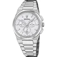 Festina Herrenuhr Swiss Made Armbanduhr Edelstahl silber UF20059/1