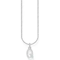 Thomas Sabo Kette mit Buchstaben-Anhänger Q Silber