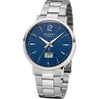 Regent Herren Uhr Funkuhr FR-247 Analog-Digital Metall Armbanduhr silber URFR247