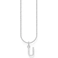 Thomas Sabo Kette mit Buchstaben-Anhänger U Silber
