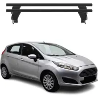 Menabo Dachträger Grundtäger für Ford Fiesta 2013-2017 50kg Alu Schwarz 2 tlg