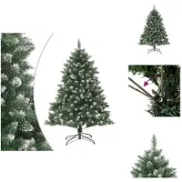vidaXL Künstlicher Weihnachtsbaum mit Ständer 150 cm PVC - Weihnachtsbäume