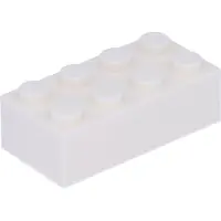 LEGO 100x Steine 2x4, Weiß