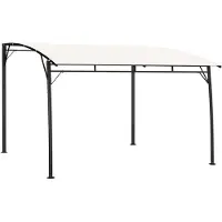 Syfax Garten-Sonnenschutz 3x3x2,55 m Cremeweiß