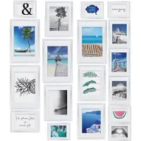 Bomoe Paradise Bilderrahmen Kunststoff weiß 18tlg