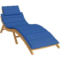 vidaXL Cloris DesignMöbel Gartenmöbelauflagen - Blau Sonnenliegen-Auflage Königsblau 186x58x4cm Oxford-Gewebe Schlichtes9403518