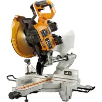 AEG BPS18-254BL-0 Profi-Akku-Kapp-/Gehrungssäge, 254 mm Sägeblattdurchmesser, Staubabsaugung, LaserfÃ1/4hrung, inklusive Lithium-Ionen-Akku