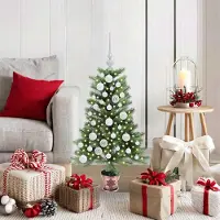 vidaXL Design Weihnachtsbaum mit 150 LEDs mit Ständer Grün 90 cm PE 2025NEU5775501