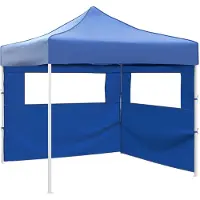 Syfax Party-Zelt Blau 291 x 291 x 315 cm Oxford-Stoff