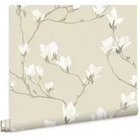 Laura Ashley Vliestapete "Magnolia Grove" floral gemustert FSC zertifiziert, mit lebhaftem Druck, 10 Meter Länge